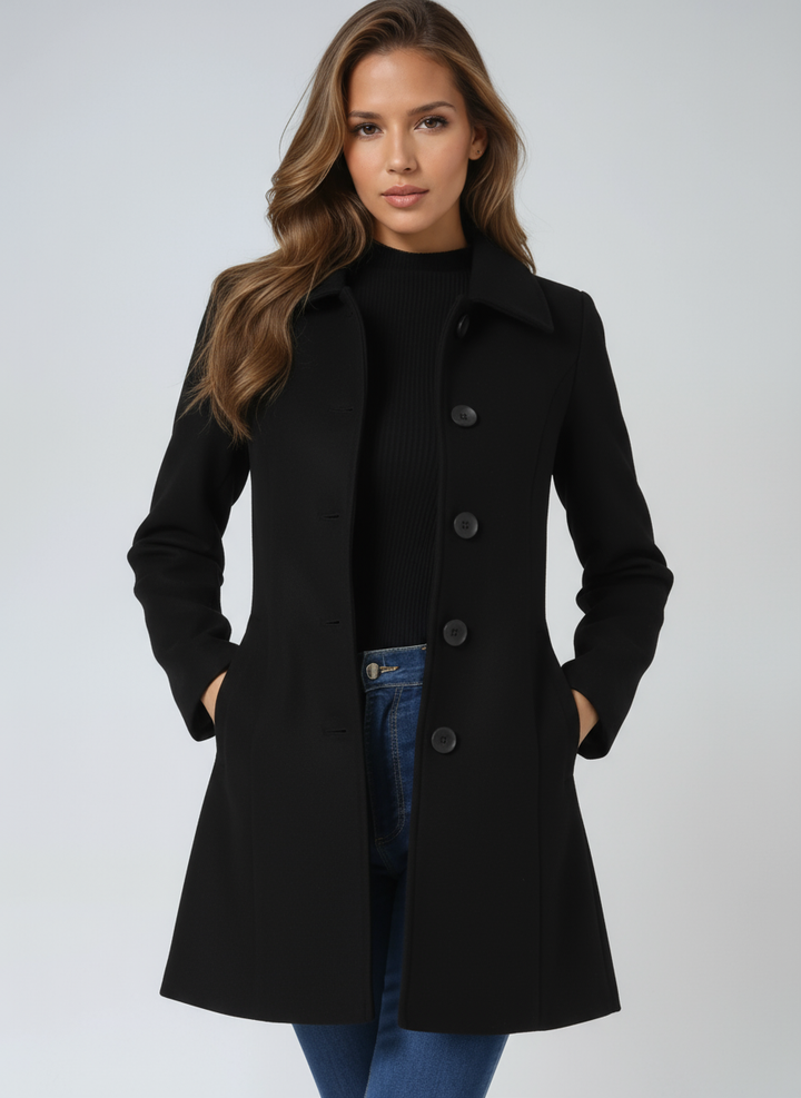 Nicole™ | Classic Button-Up Coat