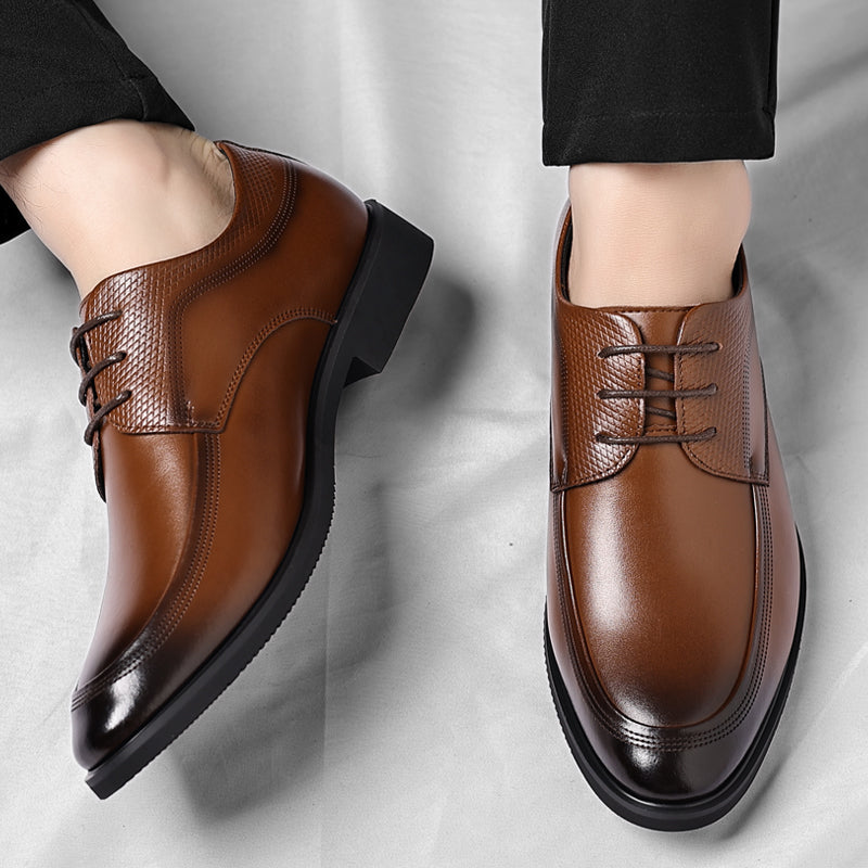Oxbrano™ | Gloss Leather Oxford Shoes
