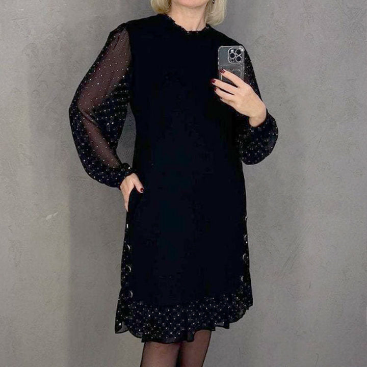 Isla™ | Elegant Dress with Crystals and Round