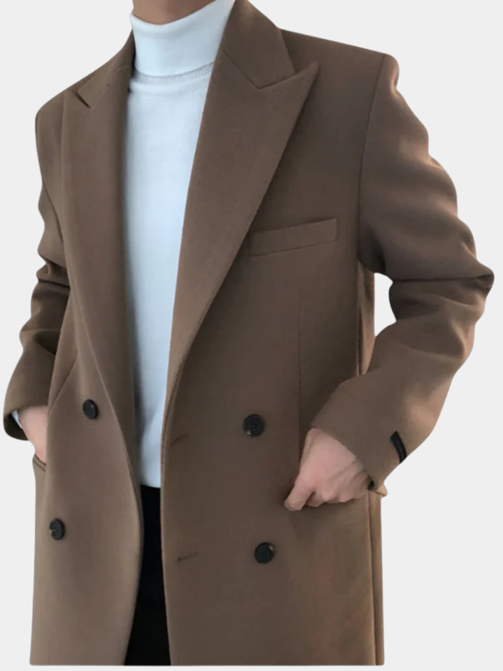 Doubrelle™ | Elegant Double-Breasted Men’s Coat