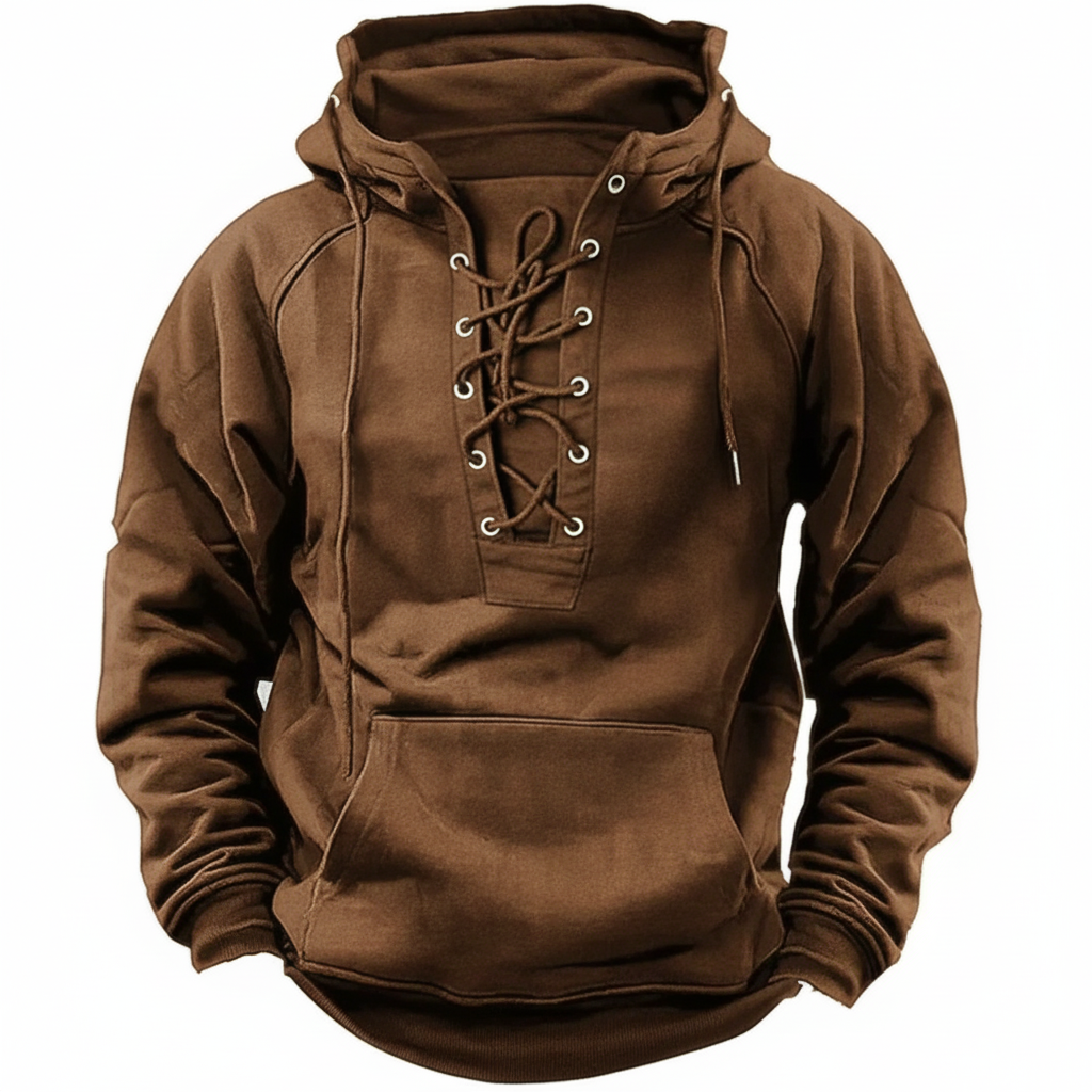 Riven™ | Crisscross Lace-Up Hoodie