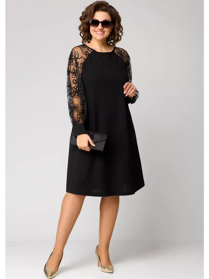Celeste™ | Lace Sleeve Cocktail Dress