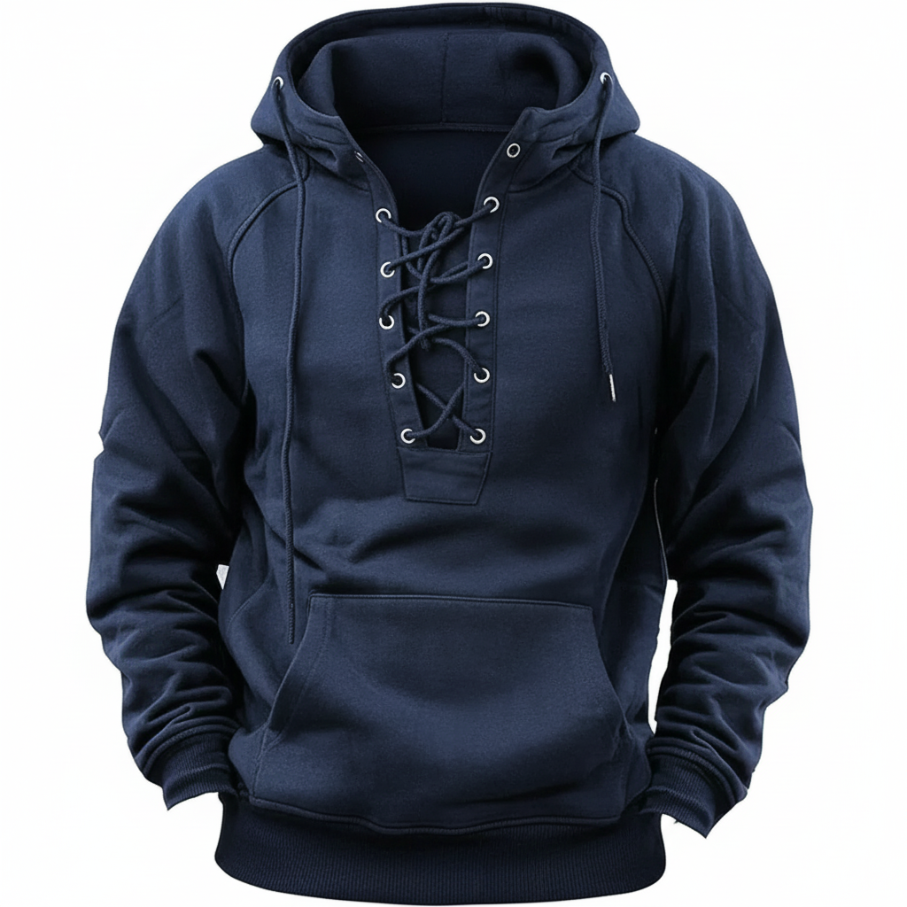Riven™ | Crisscross Lace-Up Hoodie
