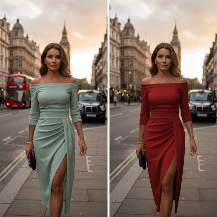 Naomi™ | Chic Halter Maxi Dress