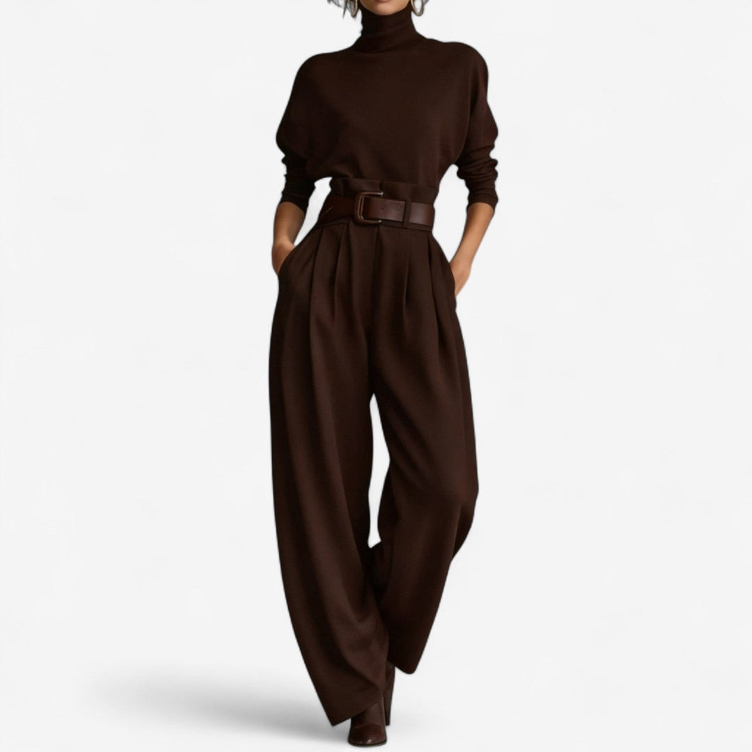 Doris™ | High-Neck Sculpted Jumpsuit