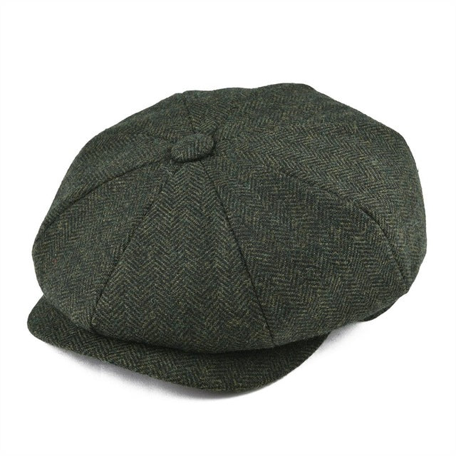 Harriden™ | Classic Herringbone Newsboy Cap