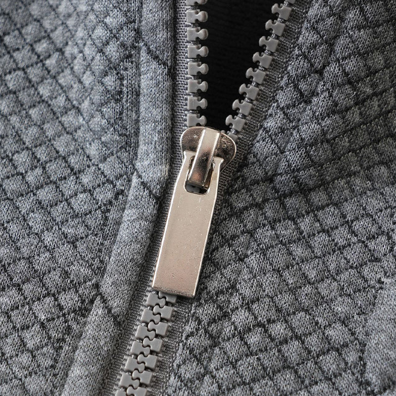 Adam™ | Cable Knit Zip-Collar Sweater