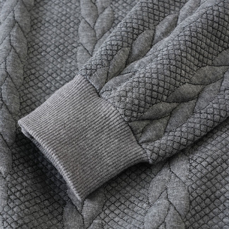 Adam™ | Cable Knit Zip-Collar Sweater