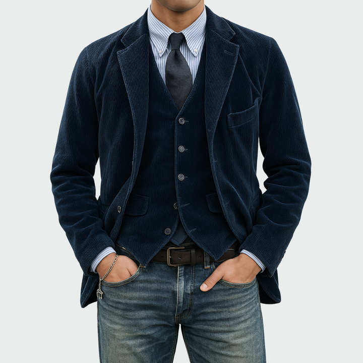 Benedict™ | Corduroy Blazer & Vest Set