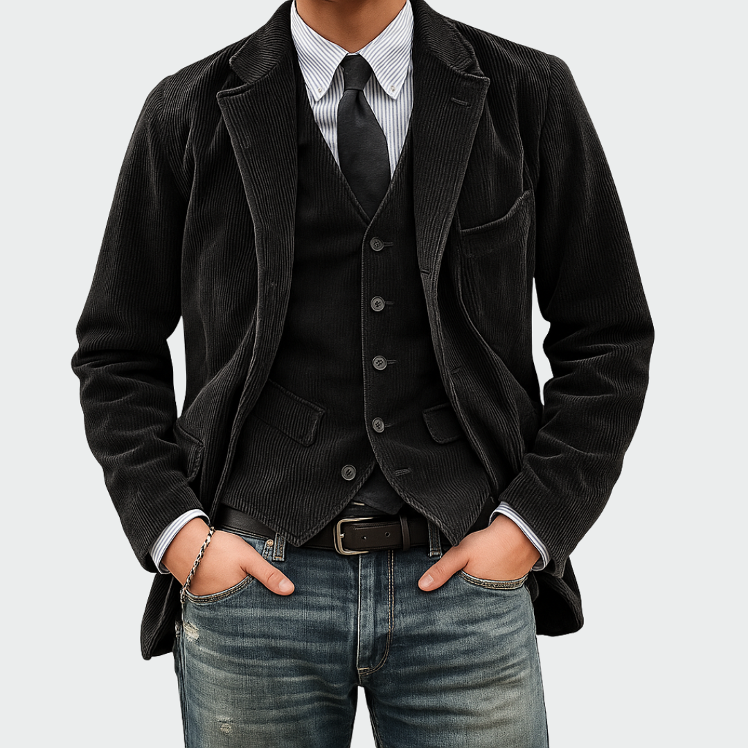 Benedict™ | Corduroy Blazer & Vest Set