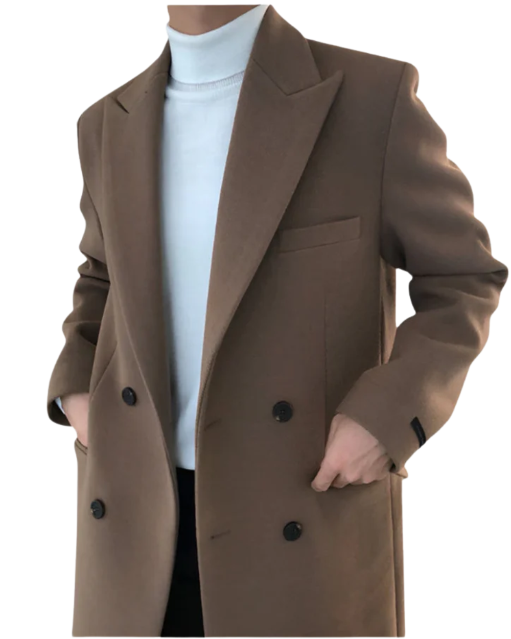 Doubrelle™ | Elegant Double-Breasted Men’s Coat